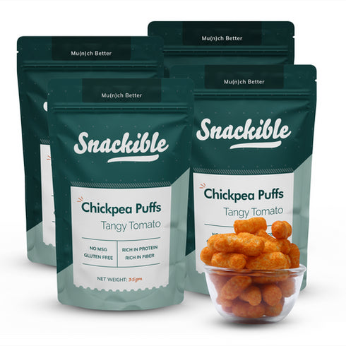 Snackible Tangy Tomato Chickpea Puffs