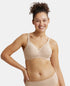 Jockey Wirefree Non Padded Cotton Stretch Full Coverage Plus Size Bra with Side Panel Support - Light Skin