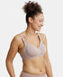 Jockey Wirefree Non Padded Cotton Stretch Full Coverage Plus Size Bra Plush Lining Cup - Mocha