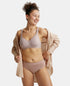 Jockey Wirefree Non Padded Cotton Stretch Full Coverage Plus Size Bra Plush Lining Cup - Mocha