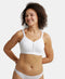 Jockey Wirefree Non Padded Cotton Stretch Full Coverage Minimizer Bra - White
