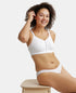 Jockey Wirefree Non Padded Cotton Stretch Full Coverage Minimizer Bra - White