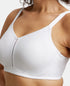 Jockey Wirefree Non Padded Cotton Stretch Full Coverage Minimizer Bra - White