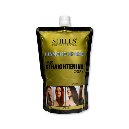 Shills Professional Diamond Shine Hair Straightening Cream 500ml ( Extra Strong )