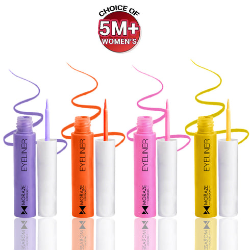 Moraze Cosmetics Pop Colored Eyeliner Pack Of 4 FREE Black Eyeliner