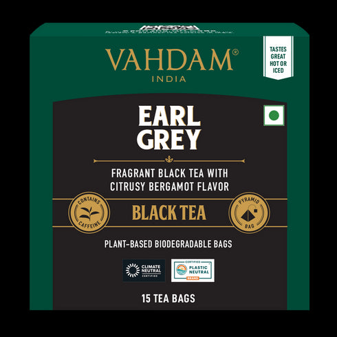 Vahdam Earl Grey Black Tea|15 Count