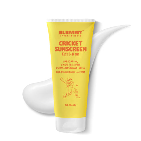 Elemnt Cricket sunscreen and teens