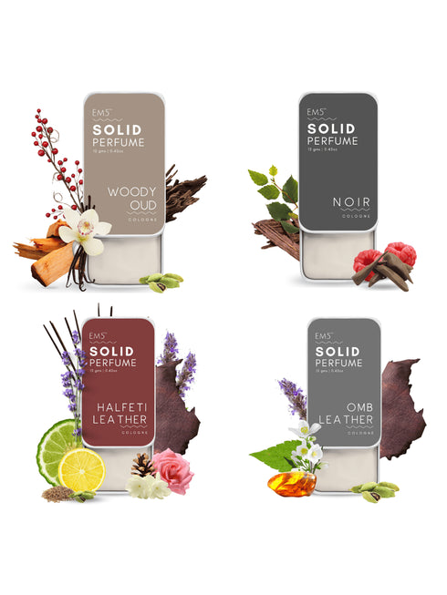 House of EM5 Alpha Set of 4 Solid Perfumes