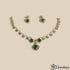 Emerald Floral Choker Necklace Set