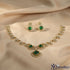 Emerald Floral Choker Necklace Set