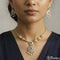 Traditional Gold-Toned Pearl Necklace Set