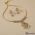Traditional Gold-Toned Pearl Necklace Set