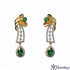 Emerald Vine Diamond Necklace Set