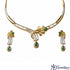 Emerald Vine Diamond Necklace Set