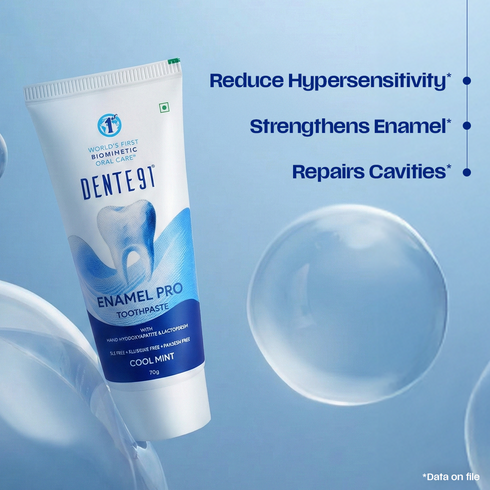 Dente91 Day & Night Toothpaste Combo (Enamel Pro 70g + Anti-Stain Charcoal 70g)