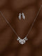 Zeraki Jewels Esha Silver Necklace Set