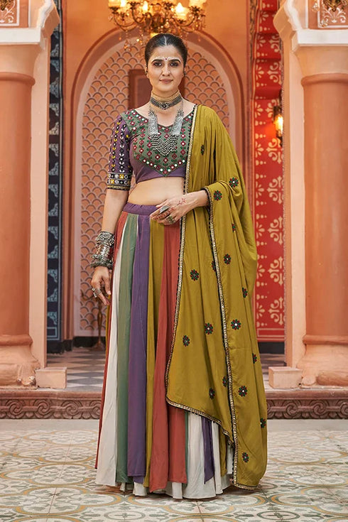 Shubhkala Exclusive Designer Colorful Navratri Special Chaniya Choli