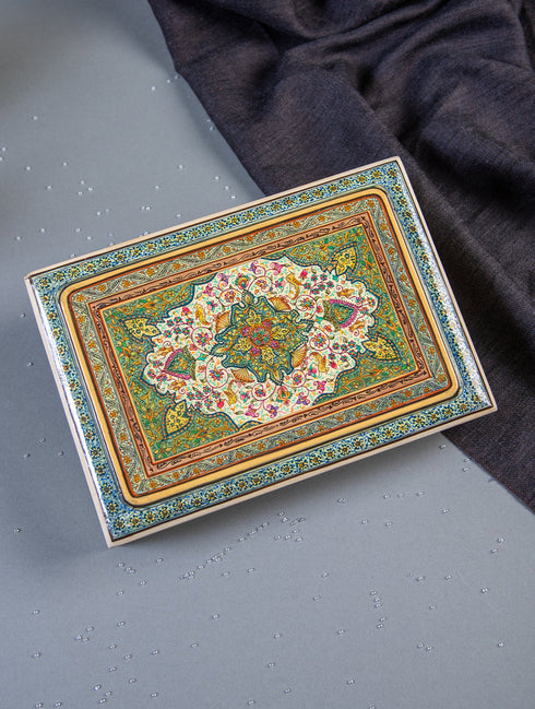 The India Craft House The Shahi Collection. Fine Kashmiri Art Utility Box | Nazakat