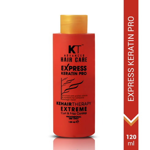 Kt Professional Express Keratin Pro Treatment Protein Enriched Formula for Damage Repair Curl & Frizz Control 1000ml