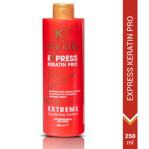 Kt Professional Express Keratin Pro Treatment Protein Enriched Formula for Damage Repair Curl & Frizz Control 1000ml