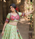 Ethenika Mirror Work Muslin Chaniya Choli | Digital Print Navratri