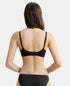 Jockey Wirefree Padded Cotton Stretch Medium Coverage T-Shirt Bra with Detachable Straps - Black