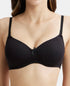 Jockey Wirefree Padded Cotton Stretch Medium Coverage T-Shirt Bra with Detachable Straps - Black