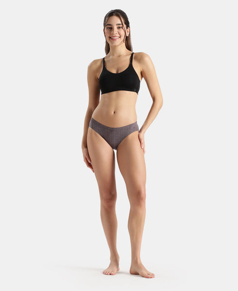 Jockey Medium Coverage Cotton Mid Waist Bikini With Concealed Waistband | Assorted Prints | Pack of 3