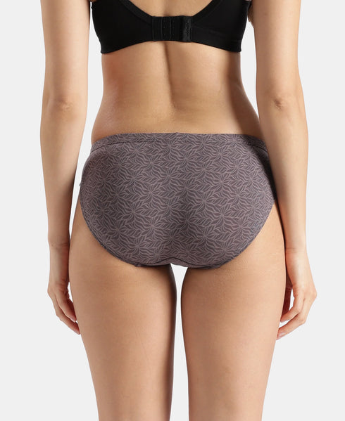 Jockey Medium Coverage Cotton Mid Waist Bikini With Concealed Waistband | Assorted Prints | Pack of 3