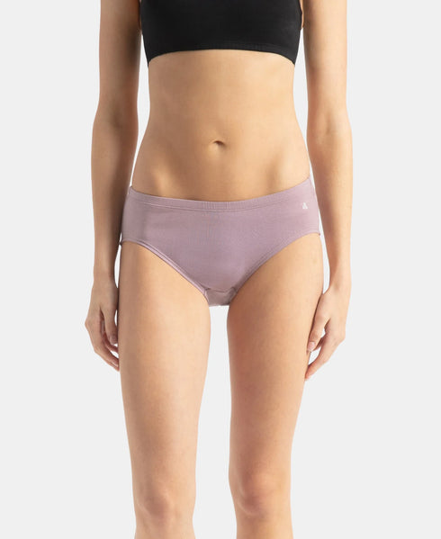 Jockey High Coverage Cotton High Waist Hipster With Concealed Waistband | Assorted Colors | Pack of 3