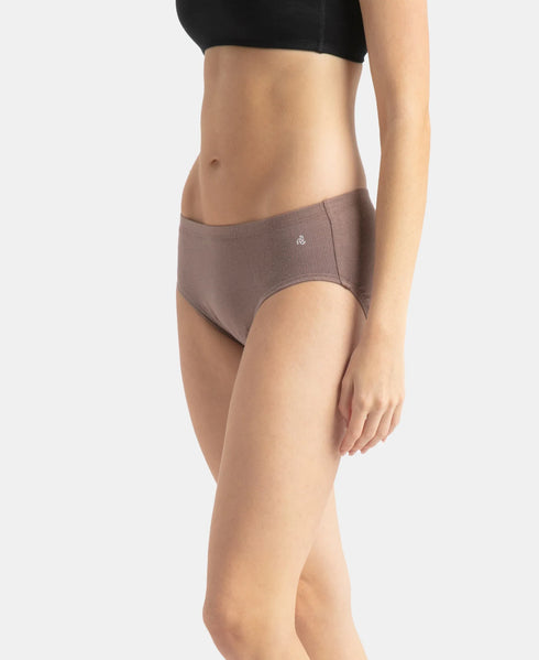Jockey High Coverage Cotton High Waist Hipster With Concealed Waistband | Assorted Colors | Pack of 3