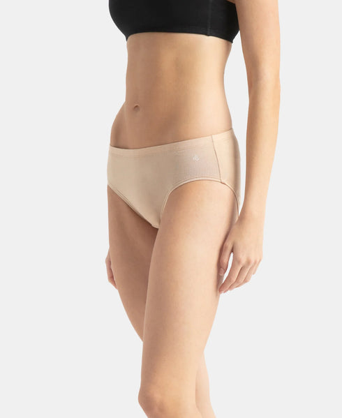Jockey High Coverage Cotton High Waist Hipster With Concealed Waistband | Assorted Colors | Pack of 3