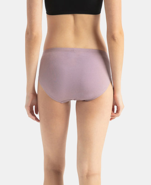 Jockey High Coverage Cotton High Waist Hipster With Concealed Waistband | Assorted Colors | Pack of 3