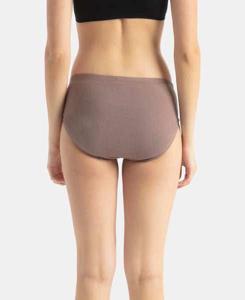 Jockey High Coverage Cotton High Waist Hipster With Concealed Waistband | Assorted Colors | Pack of 3