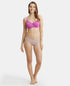 Jockey Under-Wired Padded Cotton Stretch Full Coverage T-Shirt Bra with Stylised Mesh Panel - Lavender Scent