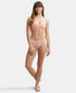 Jockey Wirefree Padded Cotton Stretch Full Coverage T-Shirt Bra with Cross Over Fit - Candlelight Peach