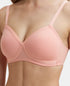 Jockey Wirefree Padded Cotton Stretch Full Coverage T-Shirt Bra with Cross Over Fit - Candlelight Peach