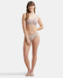 Jockey Wirefree Non Padded Cotton Stretch Full Coverage Everyday Bra with Concealed Shaper Panel - Mocha