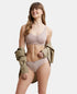 Jockey Wirefree Non Padded Cotton Stretch Full Coverage Everyday Bra with Concealed Shaper Panel - Mocha