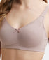 Jockey Wirefree Non Padded Cotton Stretch Full Coverage Everyday Bra with Concealed Shaper Panel - Mocha