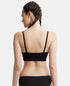Jockey Wirefree Seamfree Non Padded Micro Touch Nylon Stretch Full Coverage Beginners Bra with Optional Cross Back Styling - Black