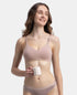 Jockey Wirefree Non Padded Cotton Stretch Full Coverage Everyday Bra with Concealed Underband - Mocha