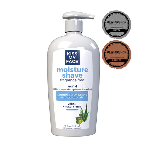 Kiss My Face Fragrance Free Moisture Shave 4pk