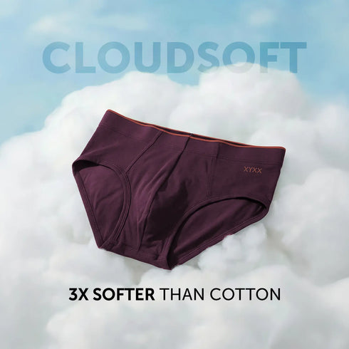 XYXX Uno Modal Briefs - Plum Red