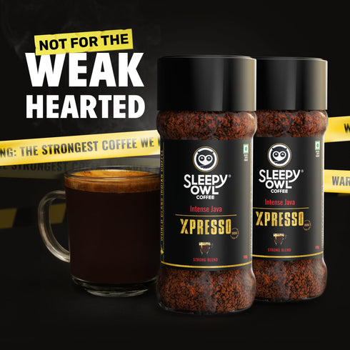 Sleepy Owl Coffee Xpresso| Strong Blend Instant Coffee Pack of 2