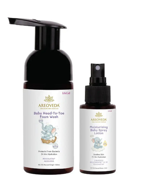 AreoVeda Baby Wash and Lotion Combo