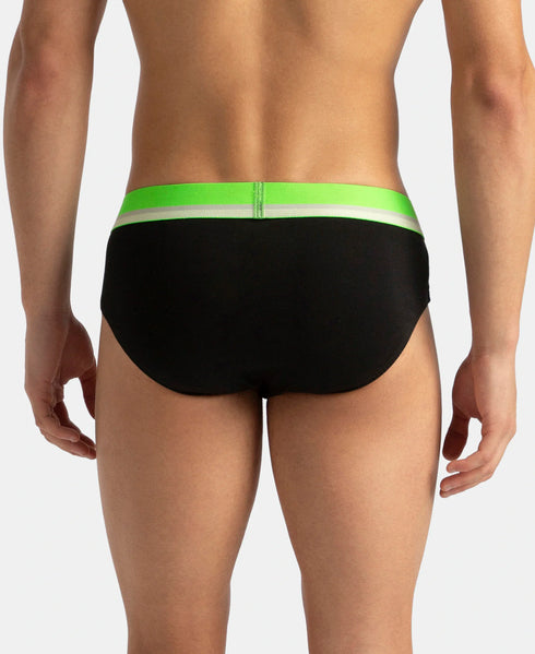 Jockey Cotton Solid Brief with Ultrasoft Waistband | New Black