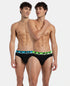 Jockey Cotton Rib Solid Brief with Ultrasoft Waistband | New Black | Pack of 2