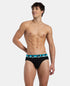 Jockey Cotton Rib Solid Brief with Ultrasoft Waistband | New Black | Pack of 2