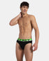 Jockey Cotton Rib Solid Brief with Ultrasoft Waistband | New Black | Pack of 2